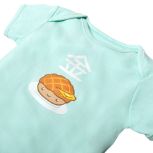 Load image into Gallery viewer, Ganas Kids - Golden Pineapple Bun Short Sleeve Bodysuit - Apple Green