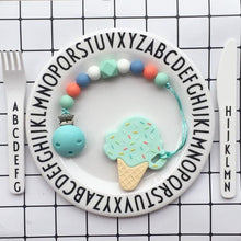 Load image into Gallery viewer, Little Caleb - Personalized Ice-Cream Teether - Mint