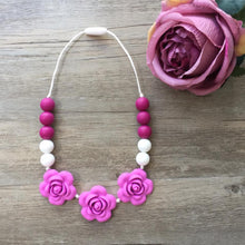 Load image into Gallery viewer, Little Caleb - Kids Teething Necklace - Giselle - Purple