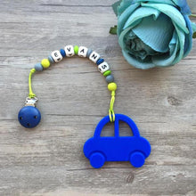 Load image into Gallery viewer, Little Caleb - Personalised Car Teether - Blue