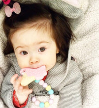 Load image into Gallery viewer, Little Caleb - Personalised Ice-Cream Teether - Strawberry