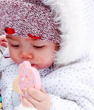 Load image into Gallery viewer, Little Caleb - Personalised Ice-Cream Teether - Strawberry