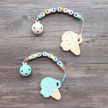 Load image into Gallery viewer, Little Caleb - Personalised Ice-Cream Teether - Vanilla