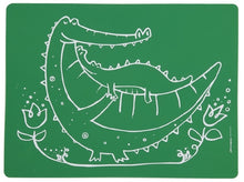 Load image into Gallery viewer, Modern Twist - Meal Mat - Crocodile Cuddles - Green
