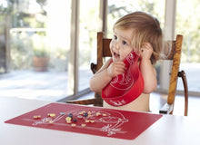 Load image into Gallery viewer, Modern Twist - Meal Mat - Monkey Business - Red