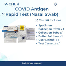 Load image into Gallery viewer, V-CHEK COVID-19 Rapid Test (Nasal Swab) - One Test Pack
