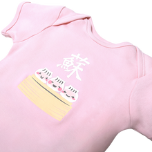 Load image into Gallery viewer, Ganas Kids - So Shrimp Dumpling Short Sleeve Bodysuit - Chalk Pink
