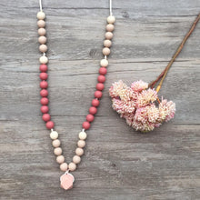 Load image into Gallery viewer, Little Caleb - Adult Teething Necklace - Charlotte - Blush
