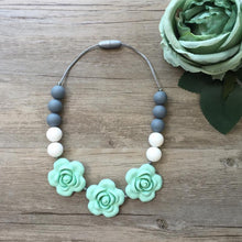 Load image into Gallery viewer, Little Caleb - Kids Teething Necklace - Giselle - Mint
