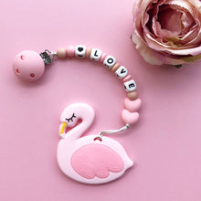 Load image into Gallery viewer, Little Caleb - Personalised Flamingo Teether
