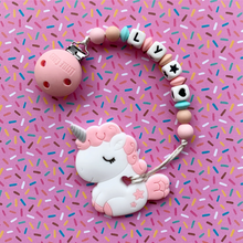 Load image into Gallery viewer, Little Caleb - Personalised Unicorn Teether
