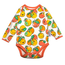 Load image into Gallery viewer, Ganas Kids - Lucky Little Mandarin Long Sleeve Bodysuit
