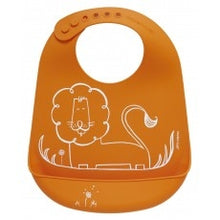 Load image into Gallery viewer, Modern Twist - Bucket Bib - Dandy Lion - Orange
