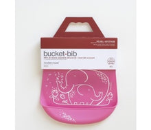 Load image into Gallery viewer, Modern Twist - Bucket Bib - Elephant Hugs - Pink
