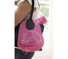 Load image into Gallery viewer, Modern Twist - Bucket Bib - Elephant Hugs - Pink
