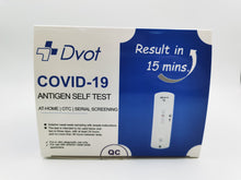 Load image into Gallery viewer, DVOT COVID-19 Rapid Test (Nasal Swab) - One Test Pack
