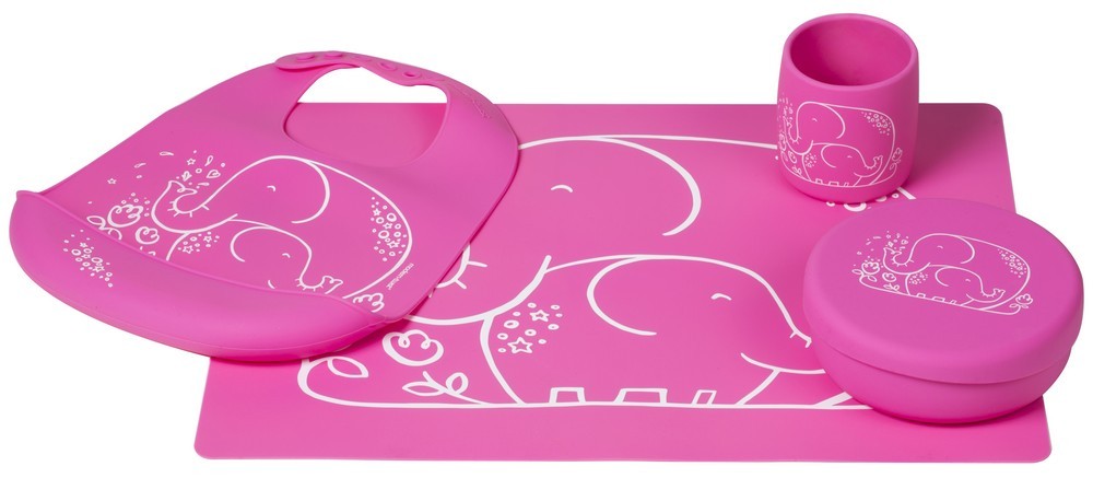 Modern Twist - Munch-Mates - Elephant Hugs - Pink – BaoBae.com